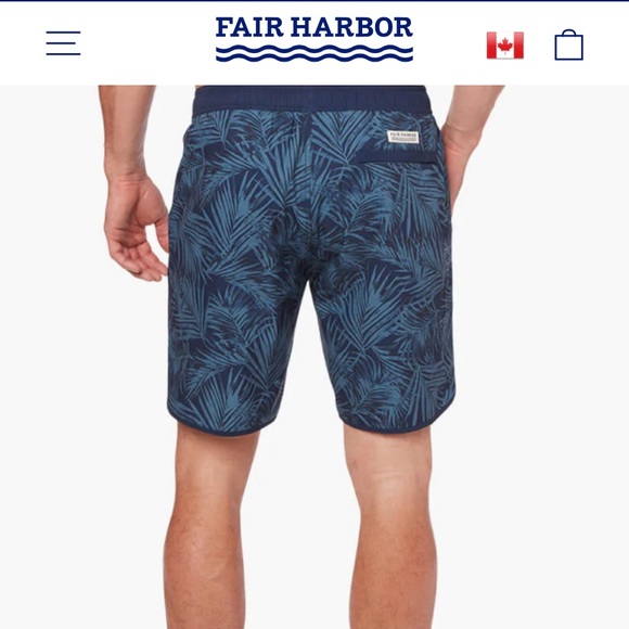 NWOT Fair Harbor The Anchor Men’s swim shorts with liner XL - Picture 3 of 14